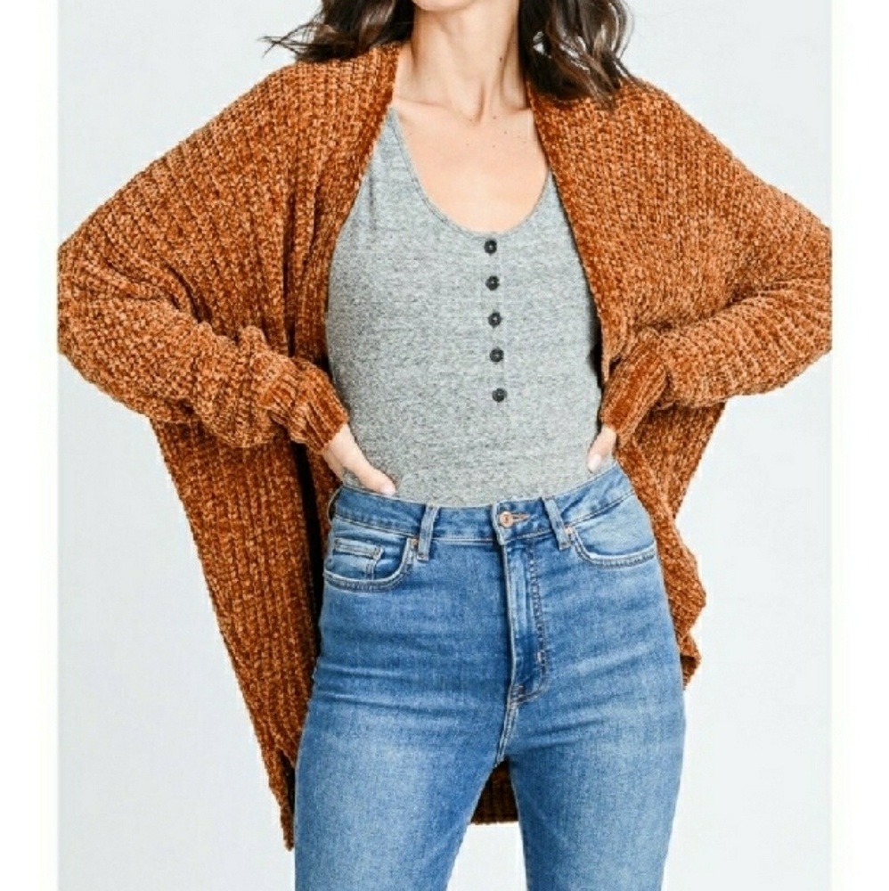 🍁🍁LAST1!CHENILLE CARDIGAN 💥 - Picture 2 of 7
